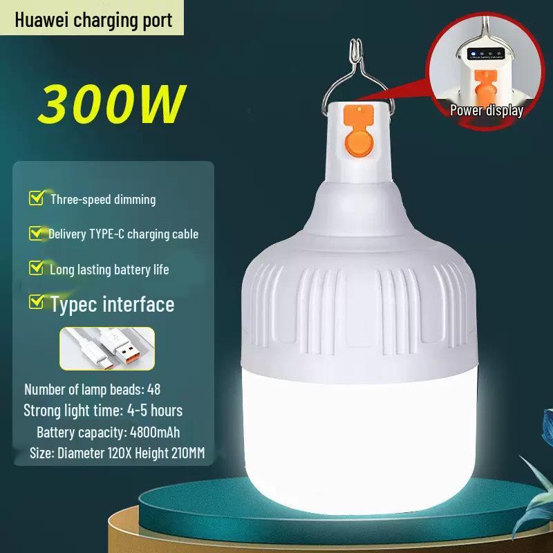 Rechargeable Outdoor LED Camping Light - Portable Emergency Bulb