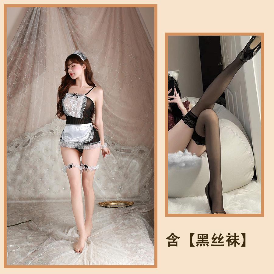 Sexy Lingerie Lace Seduction Nightdress Sexy Maid Maid Uniform Teasing Cute Play Suit