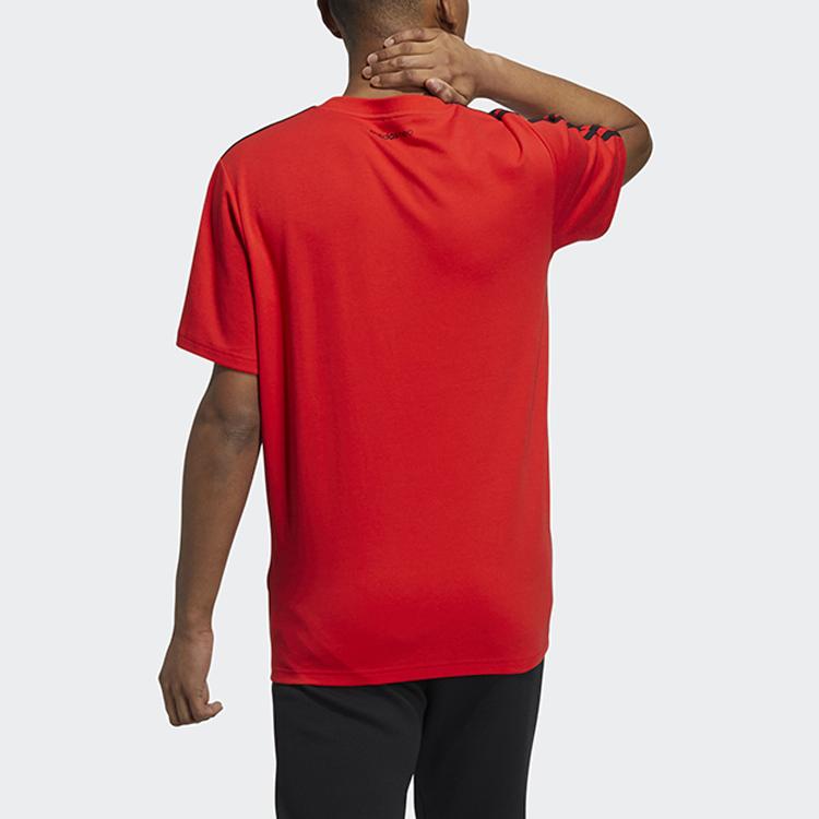 Adidas Neo Cartoon Print Sports Crew Neck T-Shirt Men Tops Red GS2577