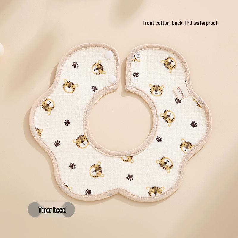 Водонепроницаемые хлопковые слюнявчики класса А для мальчиков и девочек