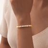 Cubic Zirconia Tennis Bracelet for Women, 18K Gold Plated Stainless Steel CZ Chain, Bridesmaid Jewelry Non Tarnish