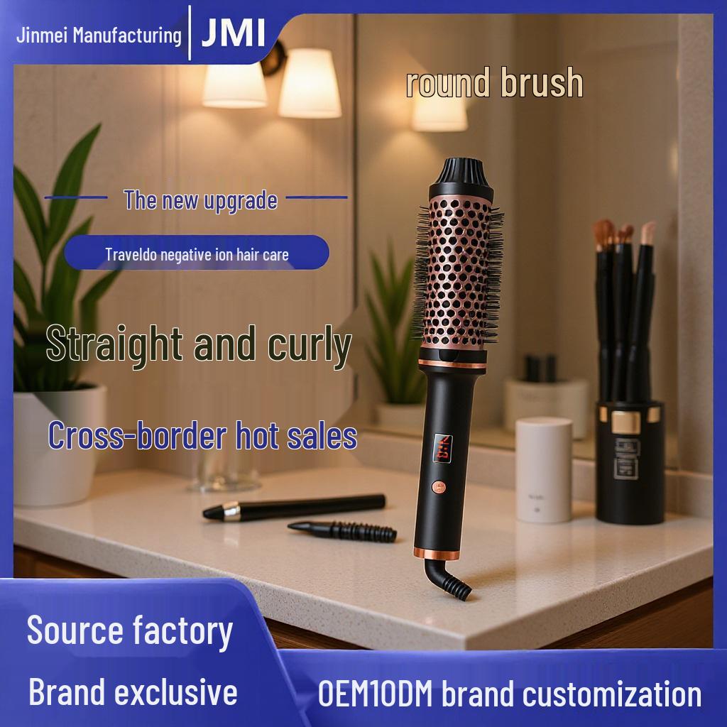 

Adjustable Temperature Dual-Use Curling Iron with Digital Display EU Plug золотий/чорний