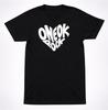 One Ok Rock Shirt: Schwarzes Grafik mit rotem weißem Totenkopf-Logo