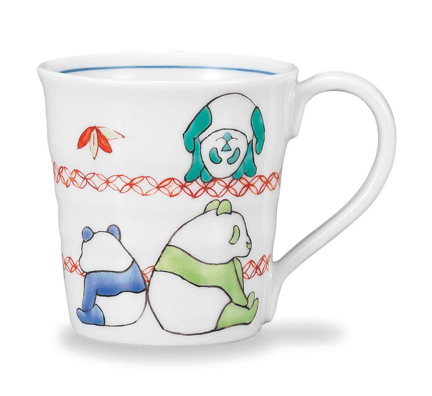 Кружка  Керамика Кутани  от Marusan Miyamoto, Разноцветная панда, AP7-0817