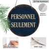 2D Flat Aluminum Vintage French-style Signage Wall Decoration, Available in Various Sizes. Suitable for Cafes, Living Rooms, Kitchens, Bars