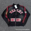 Premium Streetwear Hoodie With Rhinestone Embellishment Oversized Zip-Up Sweatshirt Men Cotton Blend Loose Fit
