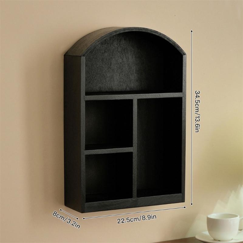 Sturdy Wooden Desktop Organizers Cabinet Clear Glass Front Panel Multipurpose Storage For Home Office Decors