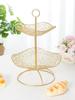 1PC Removable Household Wrought Iron Fruit Basket Fashion Creative Fruit Drain Desktop Storage Basket