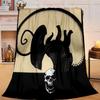 1PC Alien horror Artwork Flannel Blanket Gift, Suitable for Both Men And Women, Soft Ideal for Beds And Sofa, Birthday Or Christmas Gift