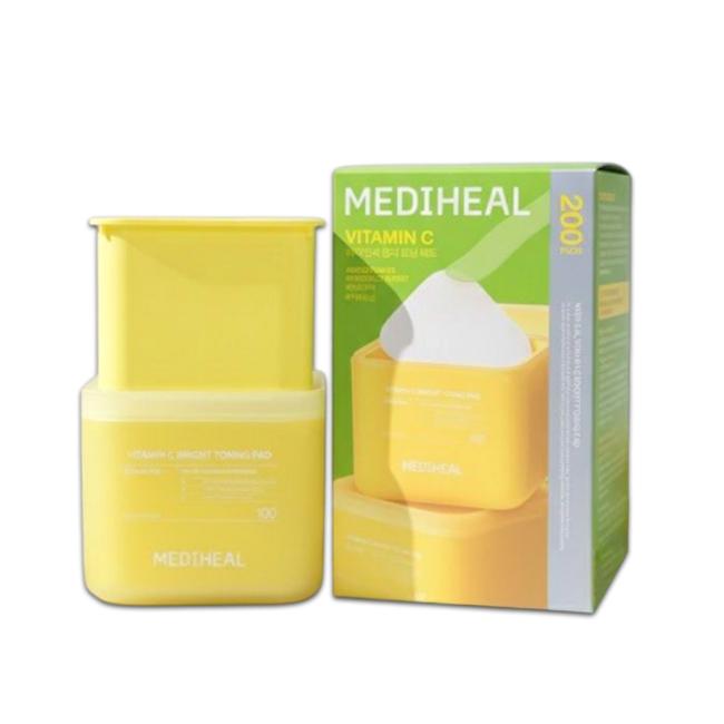 MEDIHEAL Vitamin C Bright Toning Pad – 100 Pads / 200 Pads