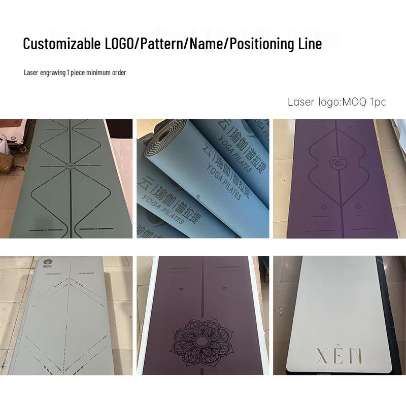 Thickened Non-slip Coconut Shell Yoga Mat: Frosted PU Rubber, Widened & Enlarged for Fitness & Home Use