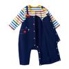 Overall Strampler Auto Langarm Made in Japan Jungen Babykleidung Baby 80cm Marineblau [MIKI HOUSE] 43-1211-497