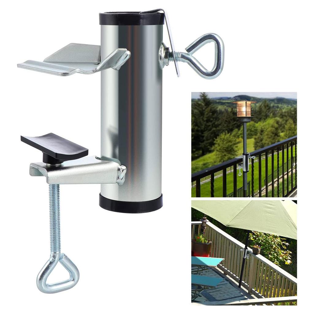 Outdoor Patio Umbrella Clamp Umbrella Clip Umbrella Stand Holder Patio Umbrella Stand for Beach Courtyard Balcony Deck