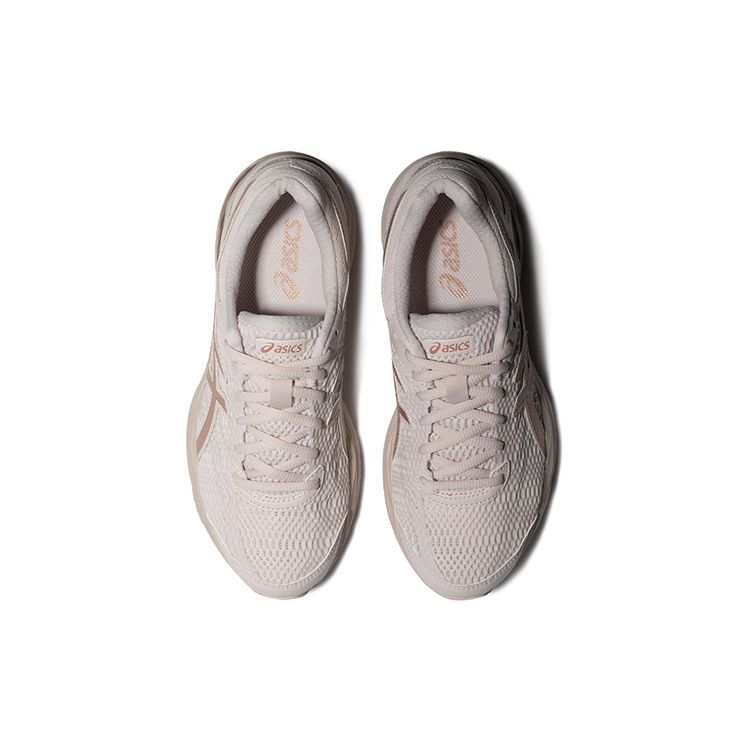 Asics Gel-Flux 4 Comfortable Sports Fabric Synthetic Leather Durable Low-Top Running Shoes Women sneaker Beige Gold 1012A523-252