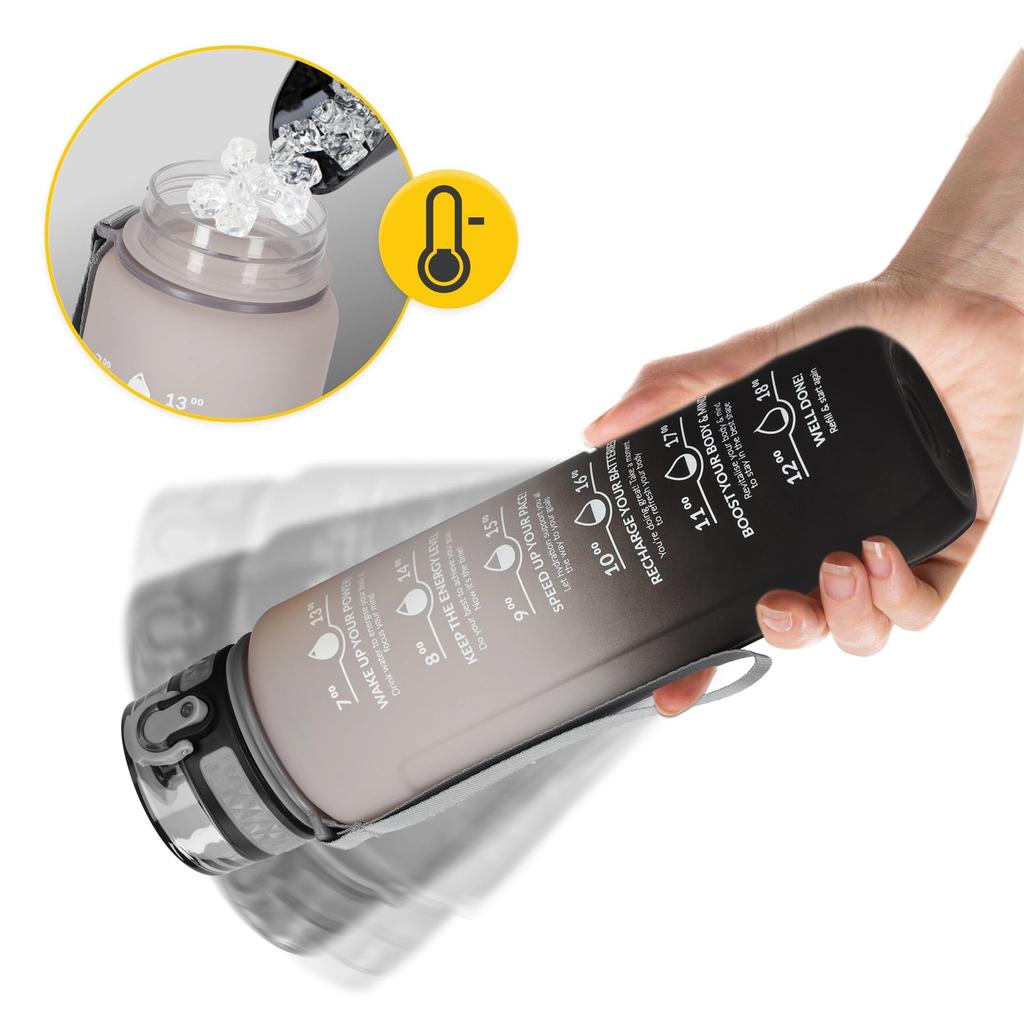 4FIZJO TRITAN Water Bottle 1l Gray