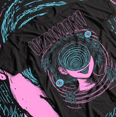 Junji Ito Uzumaki T-Shirt Horror Japan Guro Lustiges Mädchen Anime Geschenk T-Shirt, Unisex