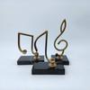 Nordic Music Note Stainless Steel and Marble Decor for Home or Office Display