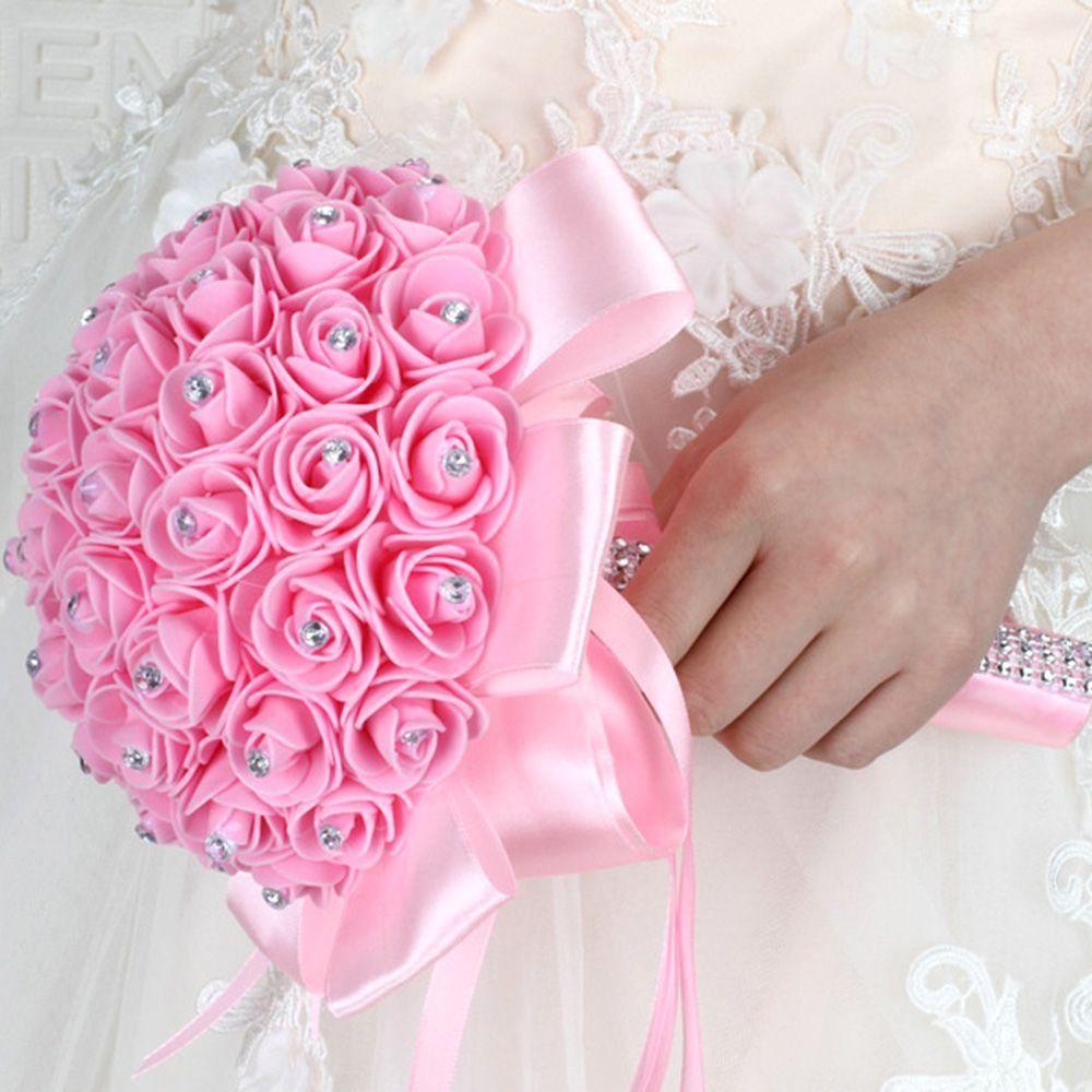 Pearl Artificial Hand Bouquet Romantic Bridesmaid Bouquet Wedding Bouquets Wedding Accessories