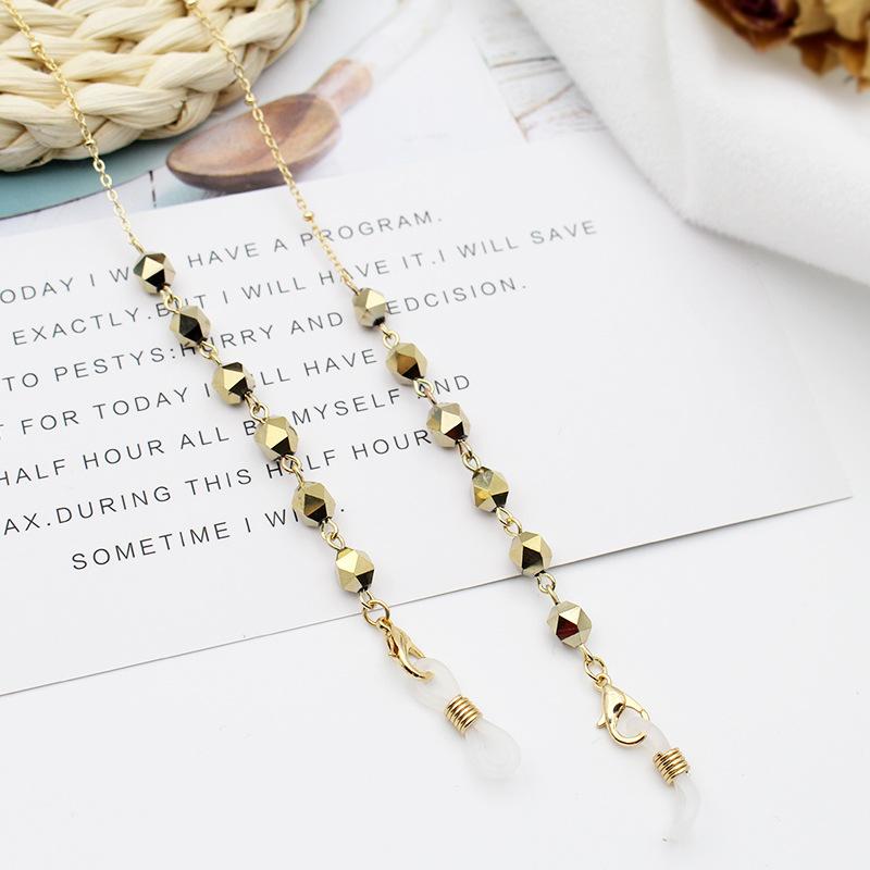 Bohemian Crystal Beaded Glasses Chains Lanyard Face Mask Chain Holder Eyeglass Rope Sunglasses Cord Neck Strap Gift for Women