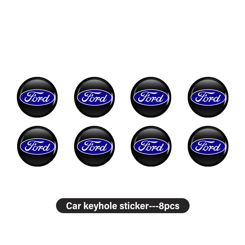 For Ford 8pcs Car Keyhole Protective Sticker Anti Block Guard Waterproof Escape Ecosport Fusion Explorer Expedition Taurus