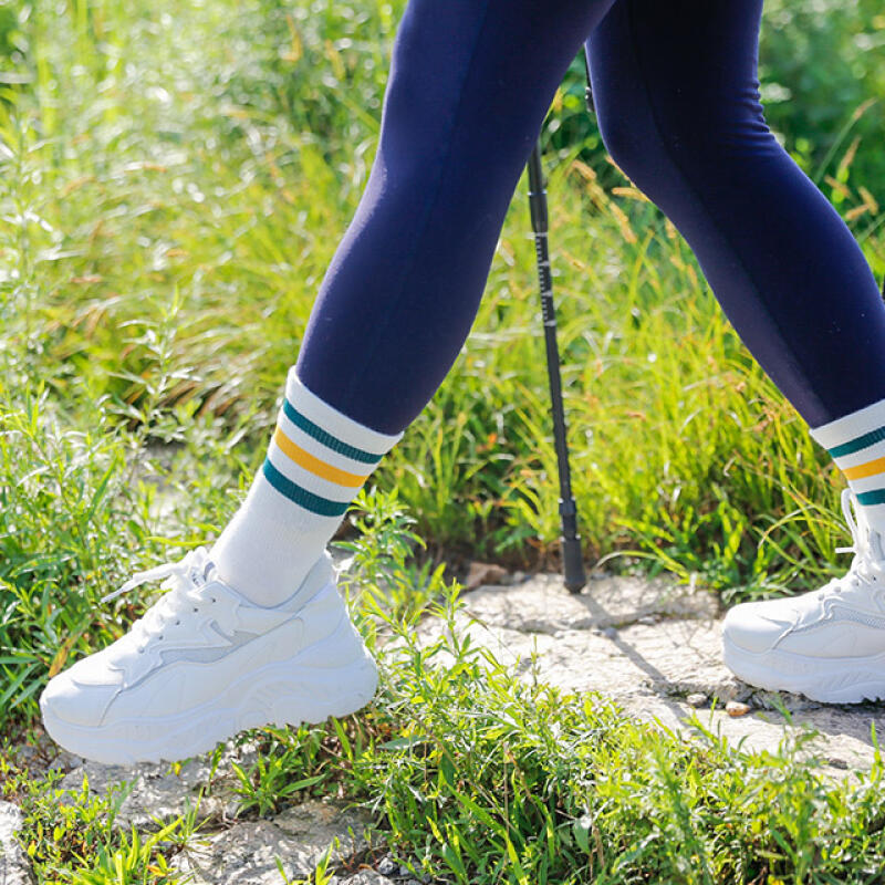 fsn159_Women s File Three-Line Sports Socks black