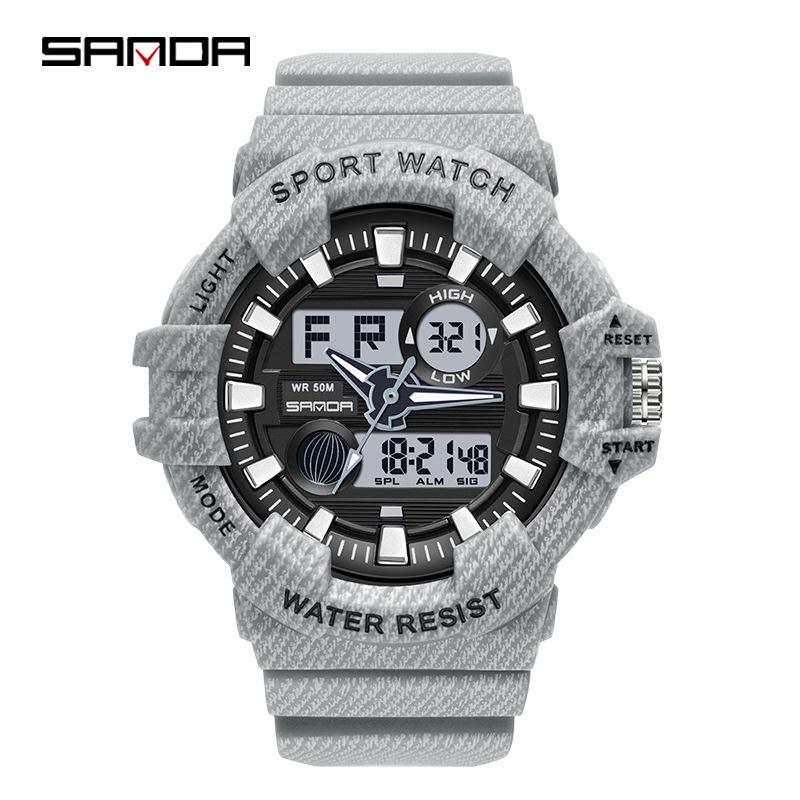 Orologio Sportivo Impermeabile Multifunzione Sanda per Studenti con Sveglia
