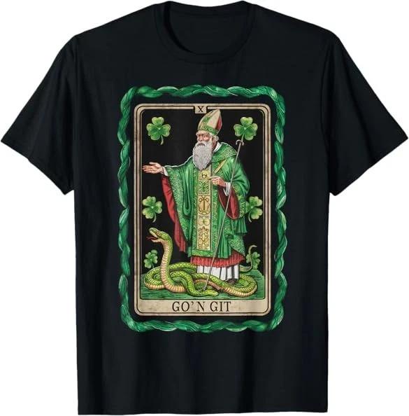 Men s and Women s T-shirts NEW 2026!Funny St Patricks Day Card Go n Git St Patrick Tee T-Shirt S-3XL XS