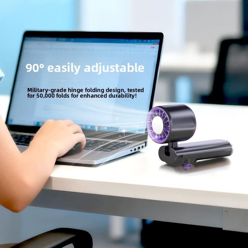 Mini ventilador de mano portátil recargable por USB con función de enfriamiento rápido para verano