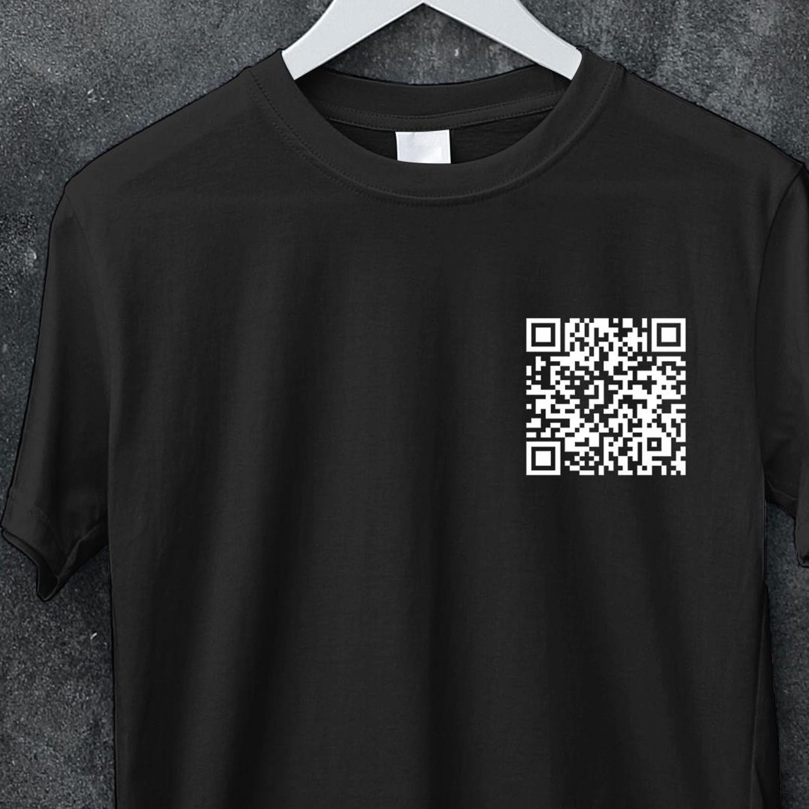 F*CK YOU! QR Code Unisex Crew Tee, Funny Saying Shirt, Sarcastic Gift for Friends, crazy t shirt, Gift For Him, Gag Gift, Gift for Coworker S