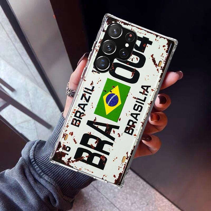 

License New York Plate Number Phone Case For Samsung Galaxy S23 S24 S25 Edge S26 Ultra S22 + S21 Plus S20 FE Cover Silicone Prin Samsung S24