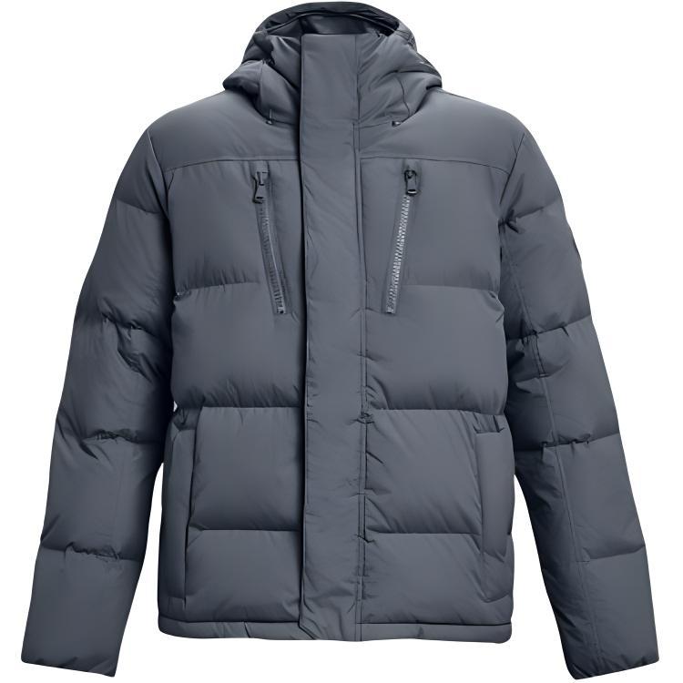 Under Armour ColdGear Infrared Down Crinkle Jacket Pitch Grey Men s 1378830-002 XL