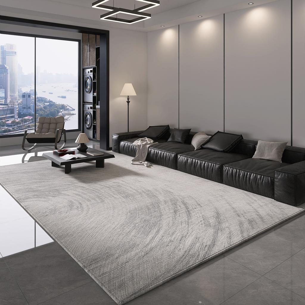 New Stylish Minimalist Design White and Black Floor Area Rug Low Price Rug and Carpet Modern Antiskid Carpets for Living Room
