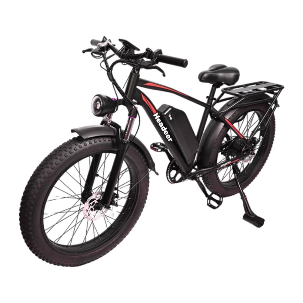 Headeer BD2640 Electric Bike with 48V 18Ah Battery,26"x4.0, Shimano 7-Speed