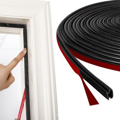 6M/Roll Door Bottom Seal Strip Weather Strip Under TPE Door Draft Stopper Thicker Anti-Cold Gap Blocker Sealing Weather Strip