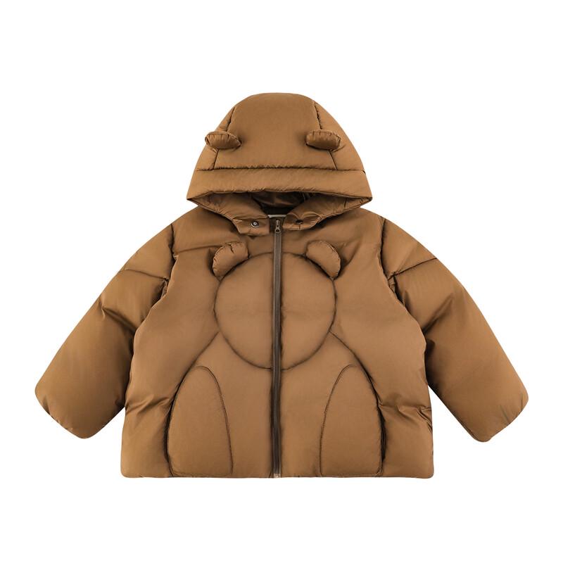 YOYO Girl s Hooded Bear Down Puffer Jacket 90