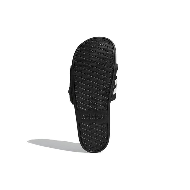 New Adidas Adilette Comfort Adjustable Slide 'Black White' GZ8951