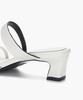 Recur Ecur Asymmetrical Detail Sandal Heels White 1284