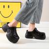 Mode Damen Plateau-Slipper Mode Clogs Weiche EVA Sommer High Heel Schuhe Dicke Sohle Weibliche Street Keilsandalen Zuhause Strand Pantoletten