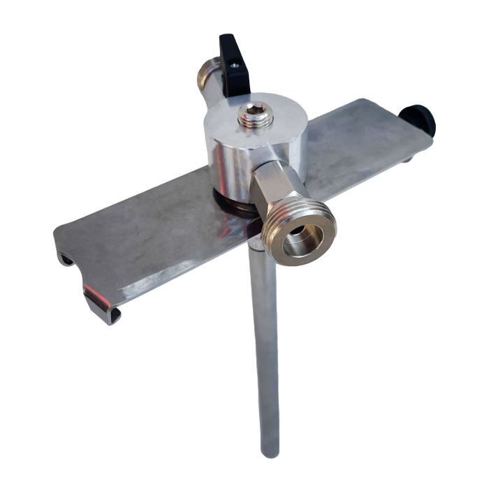 5-liter Adapter - ICH-ZAPFE.DE - Metallic Design - Shut-off Tap - Fresh Beer