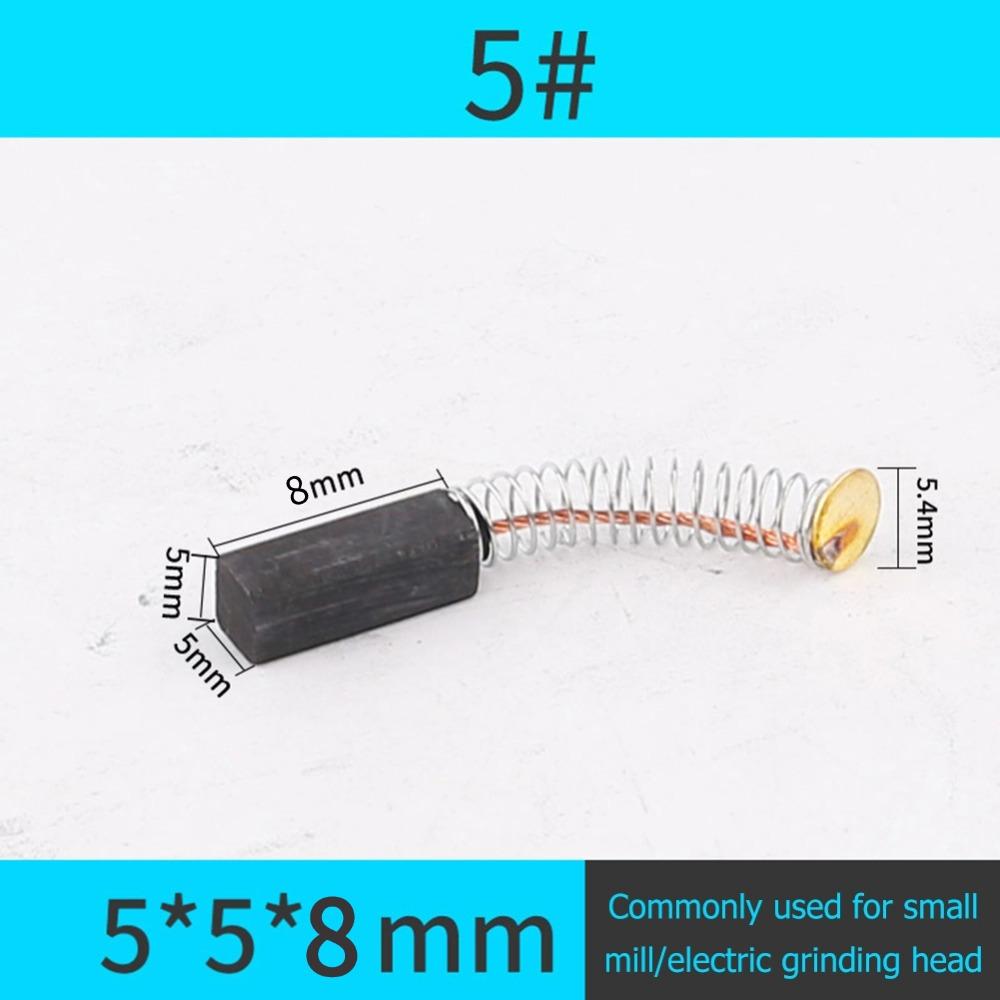 10pcs Motor Carbon Brush Set Replacement Parts Carbon Brush Electric Hammer Cutting Polishing Machine Power Tool Electric Tools