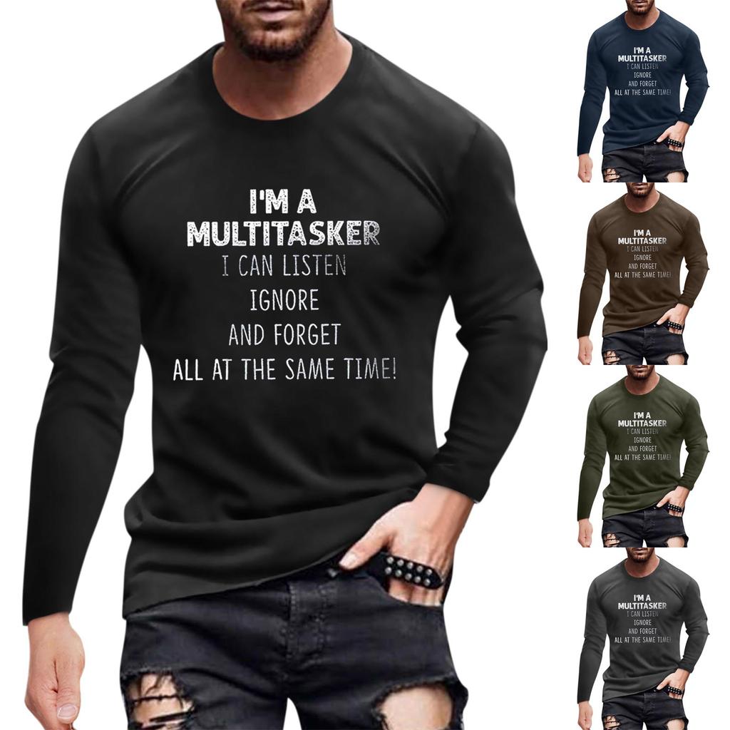 Pánské tričko Grafika Abstraktní Výstřih Oblečení Outdoor Dlouhý rukáv Tisk Módní návrhář Vintage