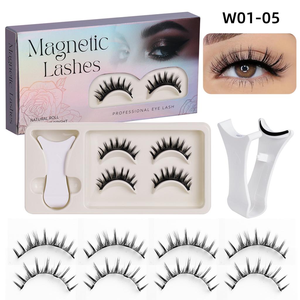 2 Pairs Magnetic Eyelashes - Premium Box Set with Carrying Case