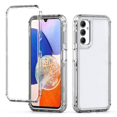 Przezroczyste etui na telefon Samsung Galaxy A14 5G/4G Akryl+TPU Konstrukcja 3 w 1