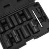 Bolt Extractor Set, 10 Piece Lug Nut Remover Socket Tool, 12Inch Drive Bolt Nut Extractor Kit,