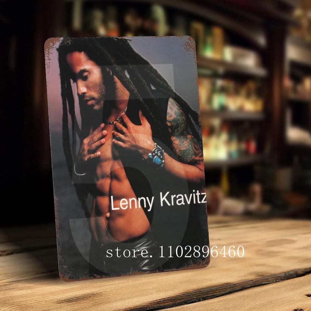 Lenny kravitz Kovové plakety a cedule nástěnná dekorace Vintage plechové cedule Captain Kovový plakát Dekorace pro Bar Pub Klub Nástěnná dekorace