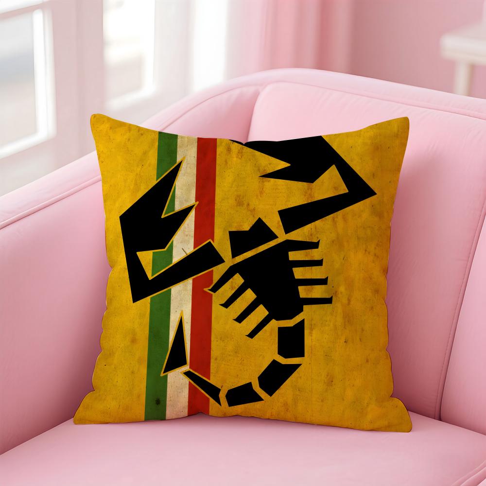 Auto Cool A-Abarth S-Scorpion Cushion Cover Pillow Case Soft Skin Friendly Fabric Comfort & Concealed Zipper