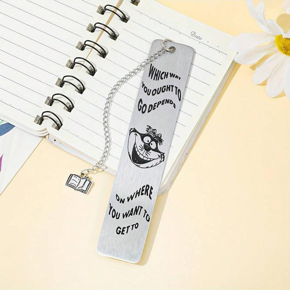 MINISO The Stainless Steel Pendant Bookmark of The Movie Protagonist, A Bookmark Gift for Good Friends, and A Graduation Gift