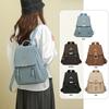 Schoolbag backpack women pu fabric texture commuting large capacity waterproof travel anti-theft backpack niche retro Baigou bag