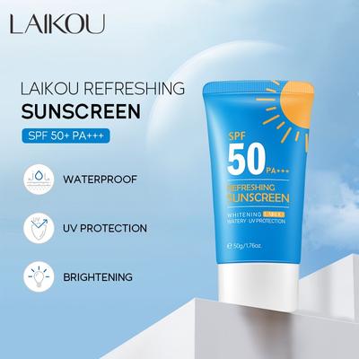 Frissítő Naptej UV Védelem Fehérítő Arc Test Napvédő Krém SPF50 PA+++