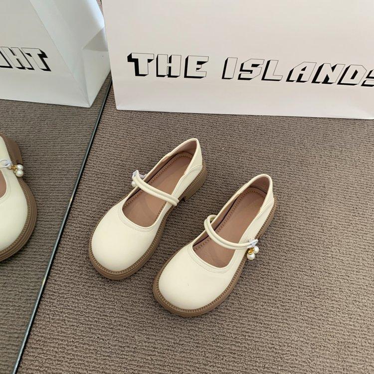 

Женские туфли Мэри Джейн из натуральной мягкой кожи, лето 2025, новая мягкая подошва на плоской подошве, нескользящие, модные маленькие кожаные туфли 40